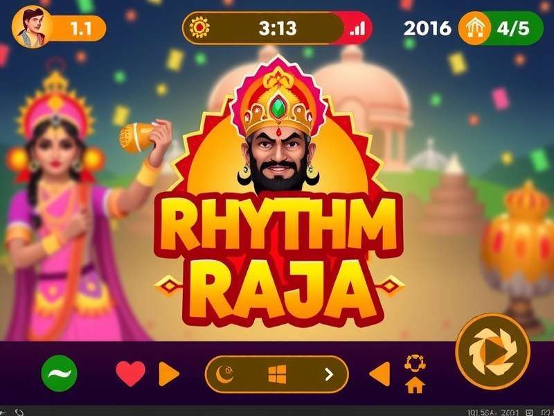 Rhythm Raja Icon Gameplay Screen